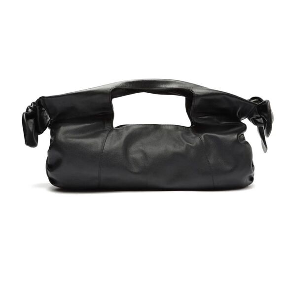 Rare- Schutz Shopping Demi Black  Leather Bag size Large - Picture 1 of 9